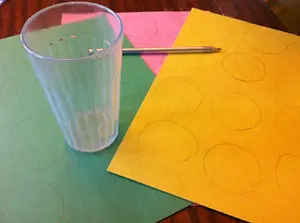 Summer Circle Flower Art Materials