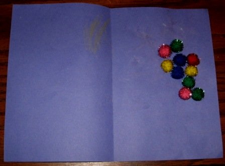 preschool craft activities glove card